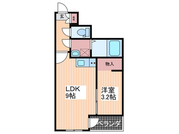 フリートフォルヴィラ古江新町Ｂの物件間取画像